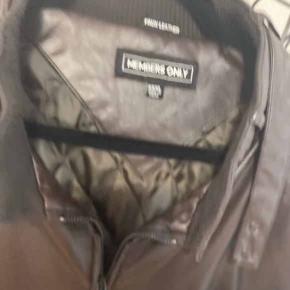 Members only faux leather bomber - Picture 2 of 5